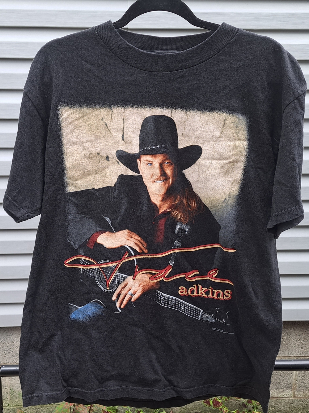 Trace Adkins Vintage 90s Men's Short Sleeve Concert Tee Size Large